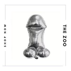 GOURD Shaped Balloon Silver